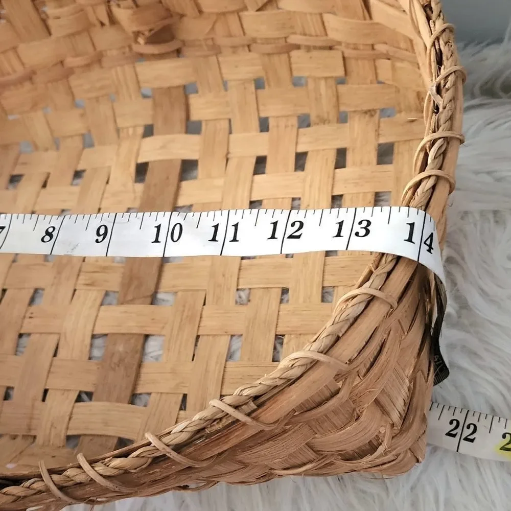 Handcrafted wicker basket vintage